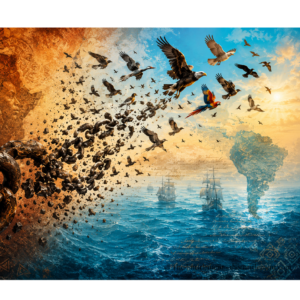 Breaking Chains and Birds To Freedom-Quality Fine Art
