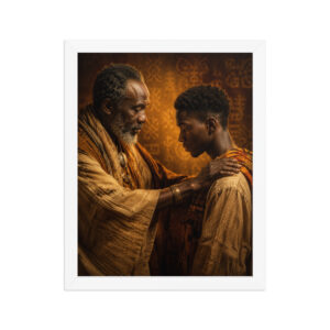 Framed poster